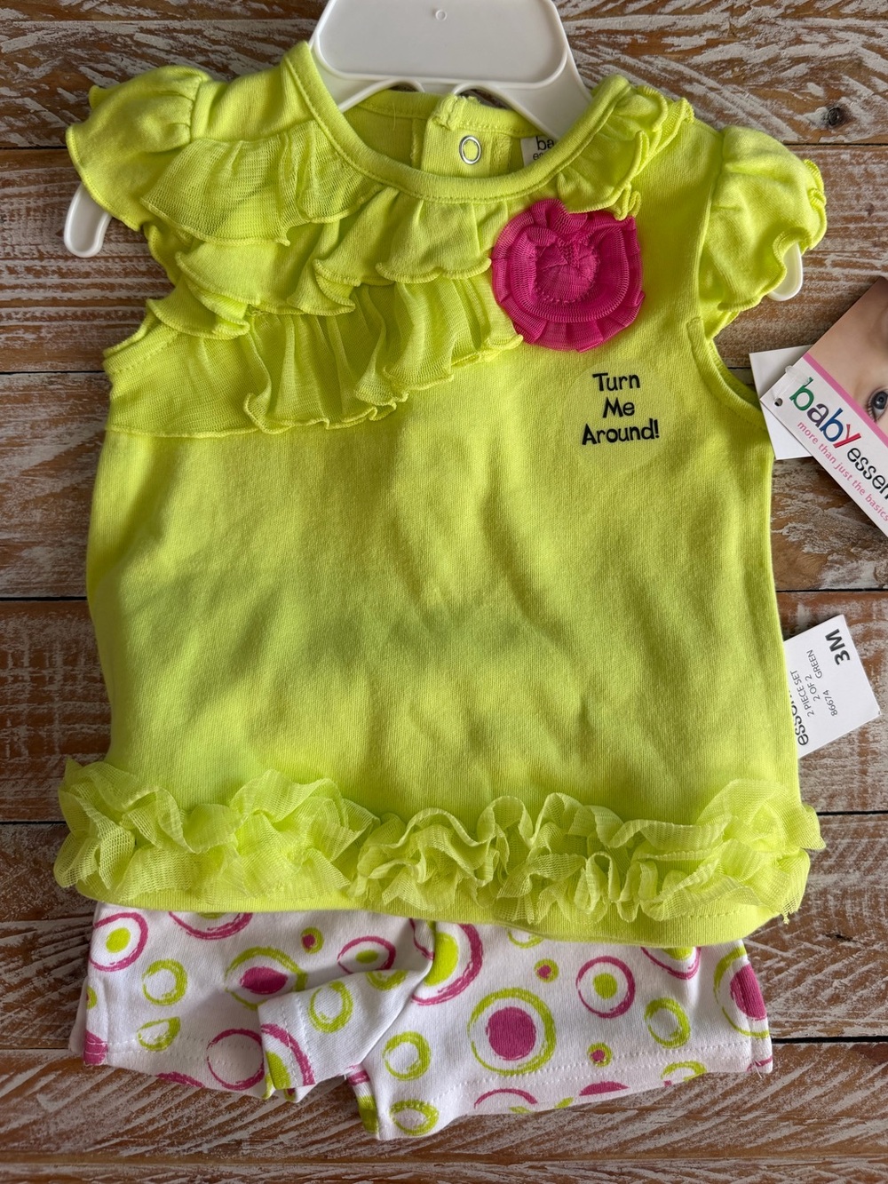 🌸👶 Baby Essentials Baby Girl 2-Piece Outfit – 3 Months 👶🌸 🆕
